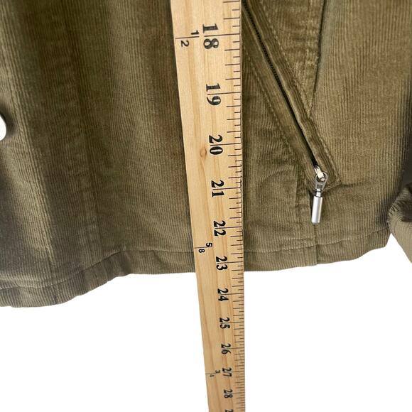 Talbots Women's Size M Green Corduroy Button Up Jacket - Picture 8 of 8